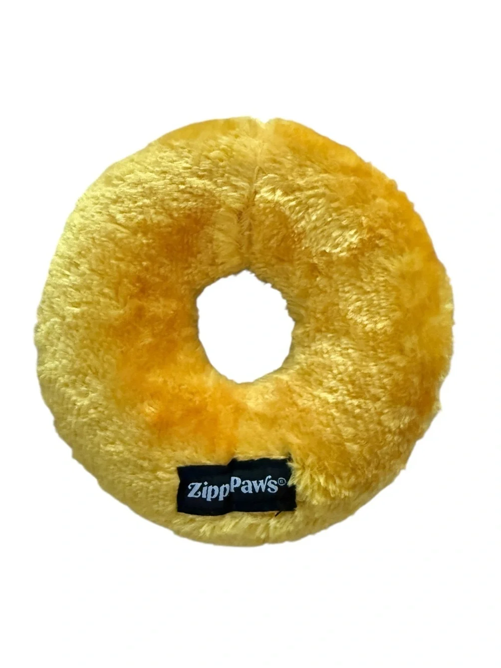 NWOT - Zippy Paws Dog Toy Squeaky Plush Donut 6.5” x 6.5”